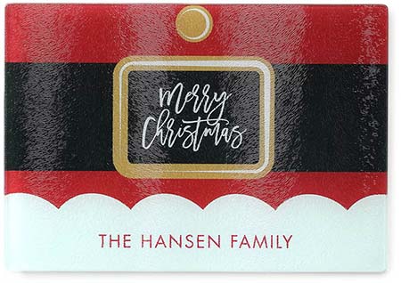 Personalized Rectangle Cutting Boards by Carlson Craft (Santa Suit)