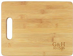 Modern Couple Engraved Cutting Boards by Embossed Graphics