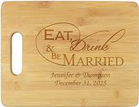 Wedded Bliss Engraved Cutting Boards by Embossed Graphics