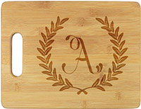 Wheat Leaf Engraved Cutting Boards by Embossed Graphics