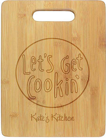 Get Cookin Engraved Cutting Boards by Embossed Graphics Get Cookin Engraved Cutting Boards by Embossed Graphics