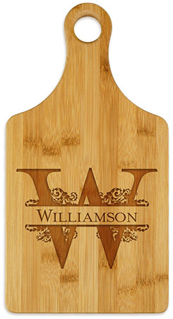Forever Engraved Paddle Cutting Boards by Embossed Graphics Forever Engraved Paddle Cutting Boards by Embossed Graphics