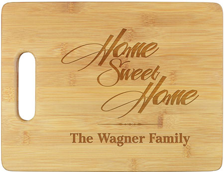Home Sweet Home Engraved Cutting Boards by Embossed Graphics