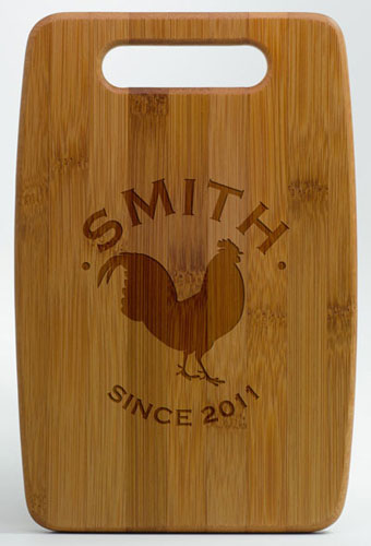 Make An Impression - Bamboo Etched Cutting Boards (Small)