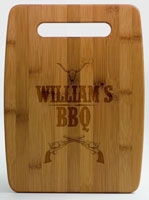 Make An Impression - Bamboo Etched Cutting Boards (Large)