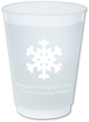 The Boatman Group - Reusable Flexible Cups (Solid Snowflake) The Boatman Group - Reusable Flexible Cups (Solid Snowflake)