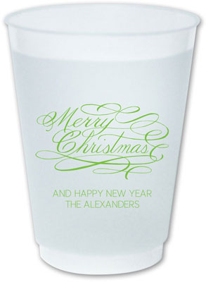 The Boatman Group - Reusable Flexible Cups (Merry Christmas Script) The Boatman Group - Reusable Flexible Cups (Merry Christmas Script)