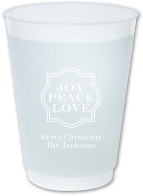 The Boatman Group - Reusable Flexible Cups (Joy Peace Love)