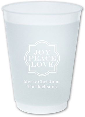 The Boatman Group - Reusable Flexible Cups (Joy Peace Love) The Boatman Group - Reusable Flexible Cups (Joy Peace Love)