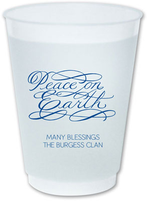 The Boatman Group - Reusable Flexible Cups (Peace On Earth Script) The Boatman Group - Reusable Flexible Cups (Peace On Earth Script)