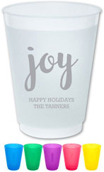 The Boatman Group - Reusable Flexible Cups (Joy Script)