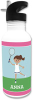 Boatman Geller - Personalized Water Bottles (Tennis Player - Dress)