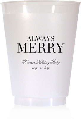 Holiday Resuable Cups by Chatsworth (Always Merry)