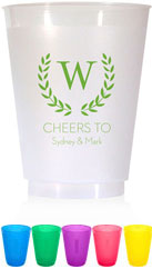 Resuable Cups by Chatsworth (Initial Wreath)