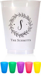 Holiday Resuable Cups by Chatsworth (Pine Wreath)