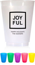 Holiday Resuable Cups by Chatsworth (Joyful Square)