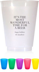 Holiday Resuable Cups by Chatsworth (Wonderful Time)