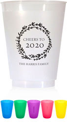Holiday Resuable Cups by Chatsworth (Wreath)