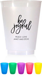 Holiday Resuable Cups by Dabney Lee (Be Joyful)