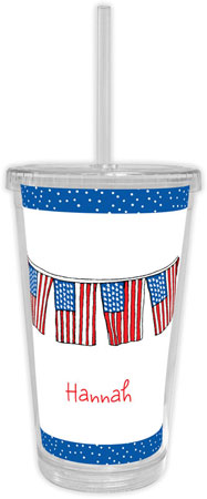 Chatsworth Robin Maguire - Beverage Tumblers with Straw (Flags) Chatsworth Robin Maguire - Beverage Tumblers with Straw (Flags)