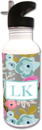 Clairebella Water Bottles - Bloom Grey Clairebella Water Bottles - Bloom Grey