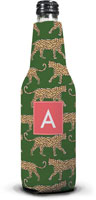 Clairebella Bottle Koozies - Leopard Green