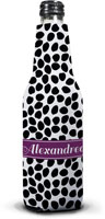 Clairebella Bottle Koozies - Organic Dots Black