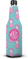 Clairebella Bottle Koozies - Pineapples Blue