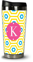 Dabney Lee Personalized Hot Tumblers - Happy Hexagon