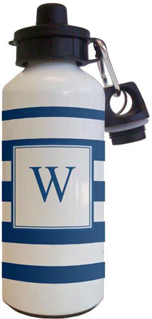 Kelly Hughes Designs - Water Bottles (Stripe Navy - White) Kelly Hughes Designs - Water Bottles (Stripe Navy - White)