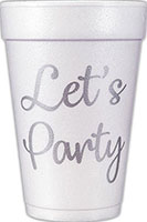 Let's Party (Silver) Foam Cups