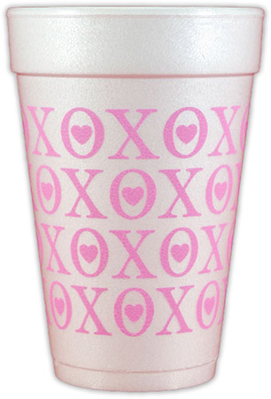 XOXOXO Foam Cups