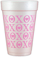 XOXOXO Foam Cups