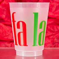 Merry Christmas Gifts Holiday Frosted Shatterproof Cups Cups