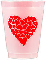 Heart of Hearts Valentine's Day Frosted Shatterproof Cups