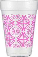 Pattern Designs (Hot Pink) Foam Cups