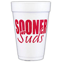 University of Oklahoma Sooner Suds Foam Cups