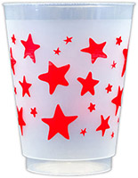 Stars (Red) Resuable and Shatterproof Cups