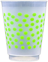 Polka Dots (Lime) Resuable and Shatterproof Cups