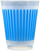 Stripes (Blue) Resuable and Shatterproof Cups