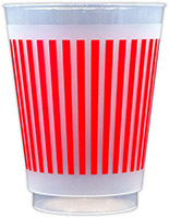 Stripes (Red) Resuable and Shatterproof Cups