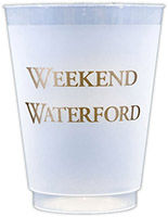 Weekend Waterford (Gold) Resuable and Shatterproof Cups