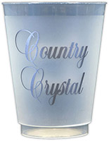 Country Crystal (Silver) Resuable and Shatterproof Cups