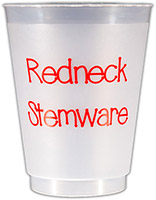 Redneck Stemware (Red) Resuable and Shatterproof Cups