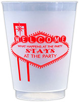 What Happens at the Party (Red) Reusable and Shatterproof Cups