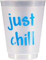 Just Chill (Blue) Reusable and Shatterproof Cups