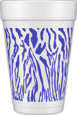 Tiger (Purple) Foam Cups Tiger (Purple) Foam Cups