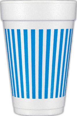 Stripes (Blue) Foam Cups Stripes (Blue) Foam Cups