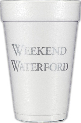 Weekend Waterford (Silver) Foam Cups Weekend Waterford (Silver) Foam Cups
