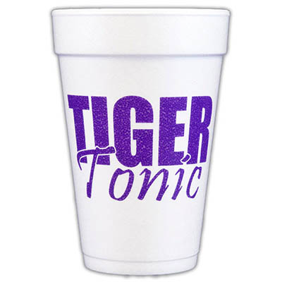 LSU Tiger Tonic Foam Cups